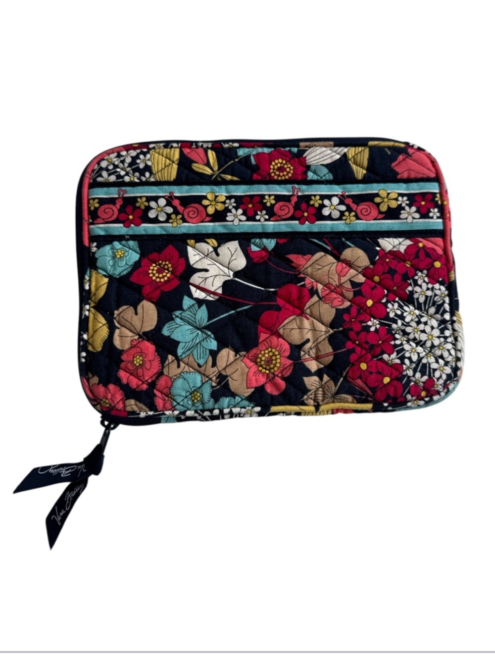 Vera Bradley quilted cotton tablet sleeve 8.5x6.5